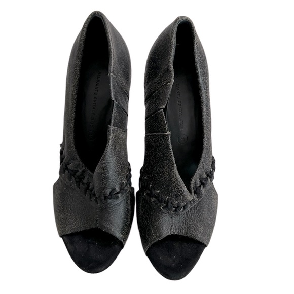 ALLSAINTS Rugged PeepToe Platform Heels 37 - Picture 5 of 13